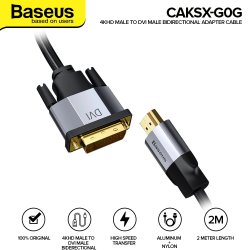 Baseus Cable Enjoyment HDMI 4K To DVI Bidirectional Dark Gray 1m