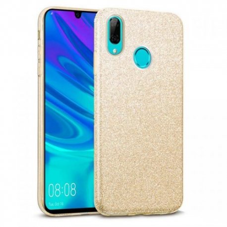 Huawei Y7 2019 Back Glitter Case Gold