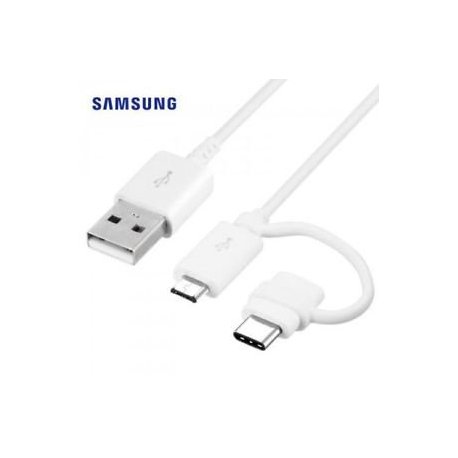 Samsung EP-DG930DWE USB To Micro USB/Type-C 2in1 1.5m White Bulk