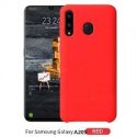 Samsung Galaxy A20S A207 Silky And Soft Touch Finish Silicone Case Red