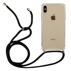 IPhone XS Max Transparent Silicone Case With Strap