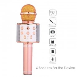 MBaccess V6 Wireless Microphone Hifi Speaker RoseGold