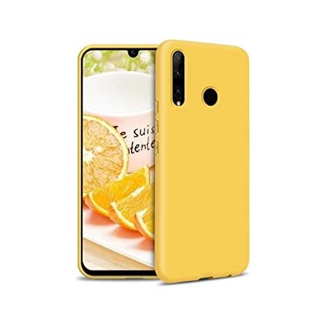 Huawei Honor 20 Lite/P Smart Plus 2019 Silky And Soft Touch Silicone Cover Yellow