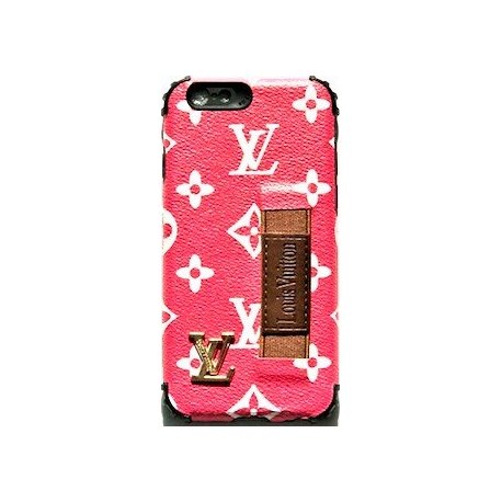 IPhone 6/6S LV Silicone Case KickStand Red
