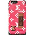 IPhone 6/6S LV Silicone Case KickStand Red
