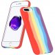 IPhone 8 Plus/7 Plus Sillicone Oem Case Rainbow