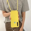 Xiaomi Redmi Note 9S/Pro Silicone Case Strap Necklace Yellow
