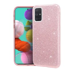 Samsung Galaxy A41 A415 Back Glitter Case Pink