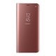 Samsung Galaxy A71 A715 Book Case Clear View RoseGold