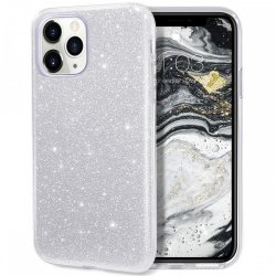 IPhone 12/12 Pro Back Glitter Case Silver