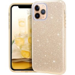 IPhone 12 Pro Max Back Glitter Case Gold