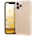 IPhone 12 Pro Max Back Glitter Case Gold