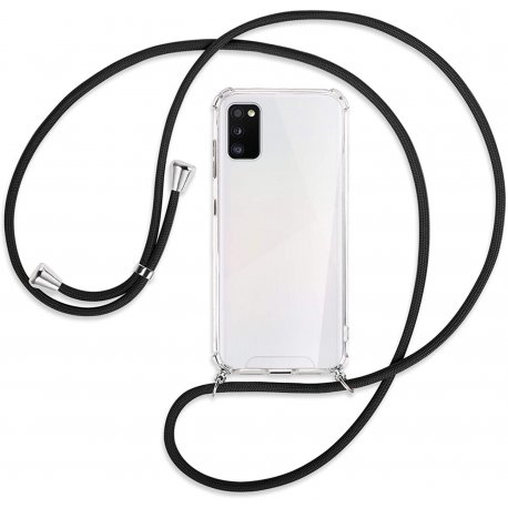 Samsung Galaxy A41 A415 Neck Strap Tpu Case Transperant