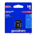 GoodRam Memory MicroSD Card 16GB With Adapter UHS I Class 10