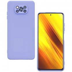 Xiaomi Pocofone X3 Silky And Soft Touch Silicone Cover Camera Protect Blue