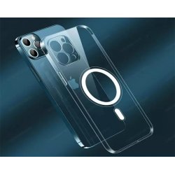 IPhone 12 Silicone Case Full Camera Protection With MagSafe Transperant