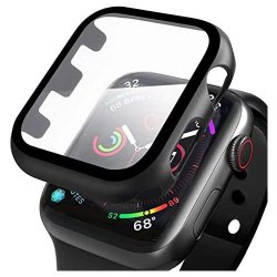 Apple Watch 44mm Tempered Glass Case Black