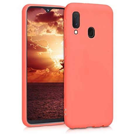 Samsung Galaxy J7 2017 J730 Silky And Soft Touch Silicone Cover Coral