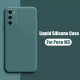 Xiaomi Pocofone M3 Silky And Soft Touch Silicone Cover Camera Protect Green