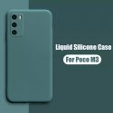 Xiaomi Pocofone M3 Silky And Soft Touch Silicone Cover Camera Protect Green