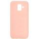 Samsung Galaxy A6 2018 A600 Silky And Soft Touch Silicone Cover Light Pink