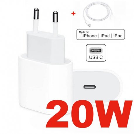 Apple 20W USB-C Wall Adapter+Type-C Cable