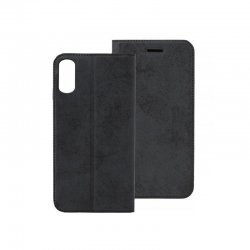 IPhone X/XS Magnet Book Case Luxus Clare Black