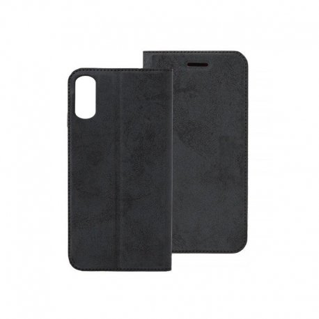 IPhone X/XS Magnet Book Case Luxus Clare Black