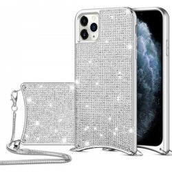 IPhone 11 Pro Max Luxury Case With Bodystrap Silver