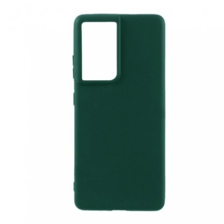 Samsung Galaxy S21 G991 Silky And Soft Touch Silicone Cover Green