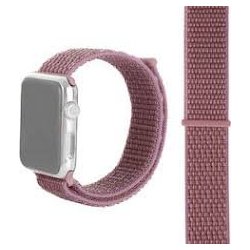 Apple Watch Woven Nylon Strap Pink-Black