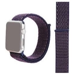 Apple Watch Woven Nylon Strap Violet-Black