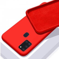 Samsung Galaxy A21S A217 Silky And Soft Touch Finish Silicone Case Red