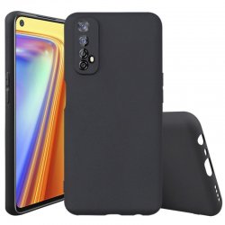 Realme 7 Silky And Soft Touch Silicone Cover Black