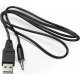 MBaccess Usb Male To Male Jack 3.5mm Black 1.5m