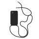 IPhone 11 Pro Max Soft And Silky Shoulder Rope Silicone Case Black