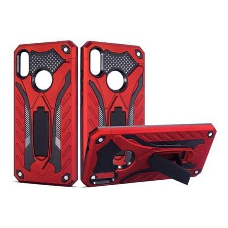 Realme 3 Pro Armor Stand Back Case Red