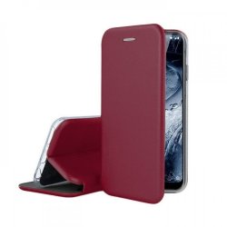Huawei P40 Lite Book Case Magnet Hard Burgundy