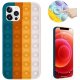 IPhone 12/12 Pro Pop It Silicone Case Green-Grey