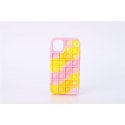 Samsung Galaxy A02S A025 Pop It Silicone Case Pink-Yellow