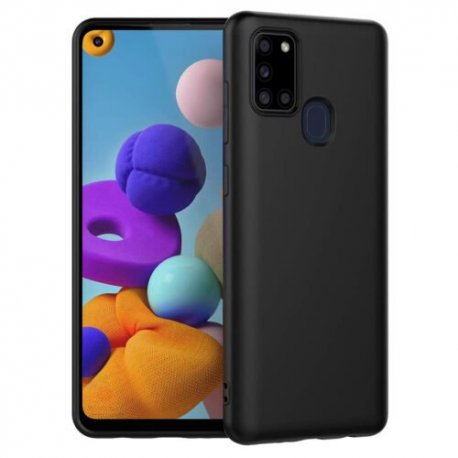 Samsung Galaxy A21S A217 Level Guardian Soft Silicone Cover Case Black