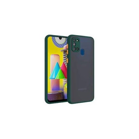 Samsung Galaxy A21S A217 Colored Buttons Case Green