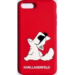 IPhone 7 Plus/8 Plus Karl Lagerfeld Soft Silicone Case Choupette Red