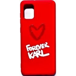 Samsung Galaxy A31 A315 Karl Lagerfeld Soft Silicone Case For Ever Karl Red