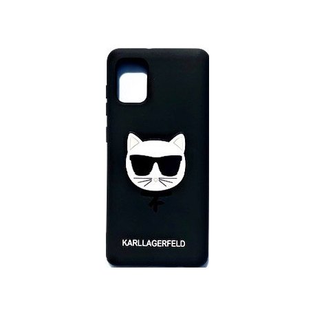 Samsung Galaxy A31 A315 Karl Lagerfeld Soft Silicone Case Choupette Black
