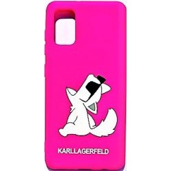 Samsung Galaxy A41 A415 Karl Lagerfeld Soft Silicone Case Choupette Pink