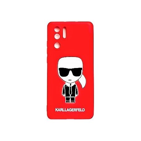 Huawei P30 Pro Karl Lagerfeld Soft Silicone Case Ikonik Red