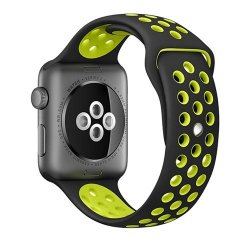 Apple Watch Silicone Sport Strap 42/44 mm Black/Yellow