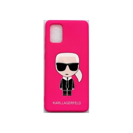 Samsung Galaxy A71 A715 Karl Lagerfeld Soft Silicone Case Ikonik Pink