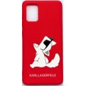 Samsung Galaxy A71 A715 Karl Lagerfeld Soft Silicone Case Choupette Red